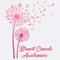 Breast Cancer Awareness Dandelion Pink Ribbon Mug