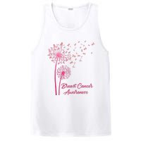 Breast Cancer Awareness Dandelion Pink Ribbon PosiCharge Competitor Tank