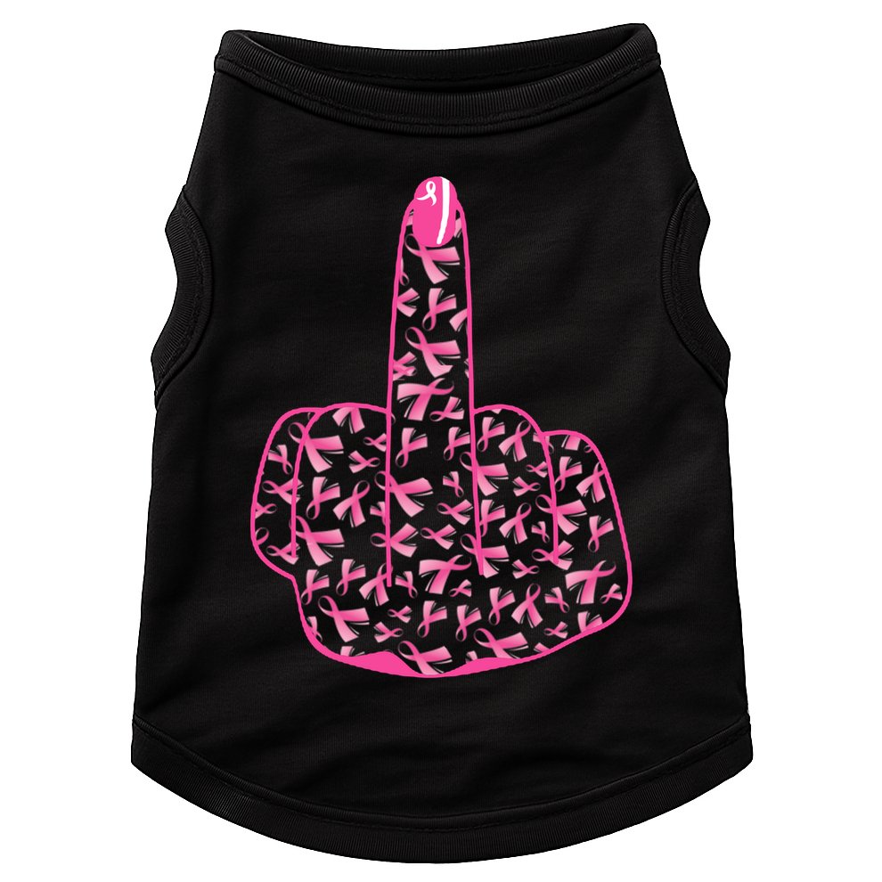 Breast Cancer Awareness FCK Breast Cancer Finger Doggie Tank