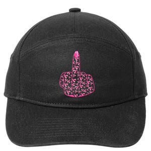 Breast Cancer Awareness FCK Breast Cancer Finger 7-Panel Snapback Hat