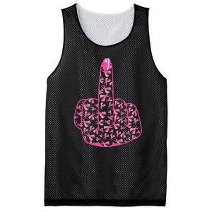 Breast Cancer Awareness FCK Breast Cancer Finger Mesh Reversible Basketball Jersey Tank