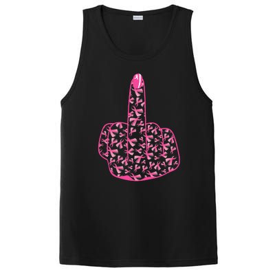 Breast Cancer Awareness FCK Breast Cancer Finger PosiCharge Competitor Tank