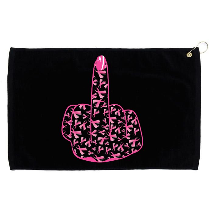 Breast Cancer Awareness FCK Breast Cancer Finger Grommeted Golf Towel