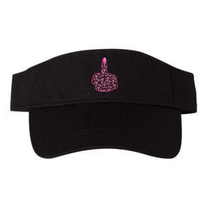 Breast Cancer Awareness FCK Breast Cancer Finger Valucap Bio-Washed Visor