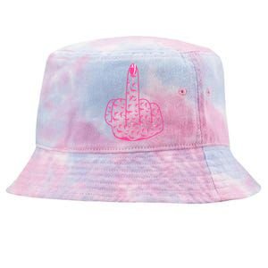 Breast Cancer Awareness FCK Breast Cancer Finger Tie-Dyed Bucket Hat