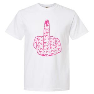 Breast Cancer Awareness FCK Breast Cancer Finger Garment-Dyed Heavyweight T-Shirt