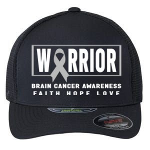 Brain Cancer Awareness Gift Funny Gift Brain Cancer Warrior Cool Gift Flexfit Unipanel Trucker Cap