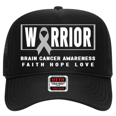 Brain Cancer Awareness Gift Funny Gift Brain Cancer Warrior Cool Gift Trucker Hat