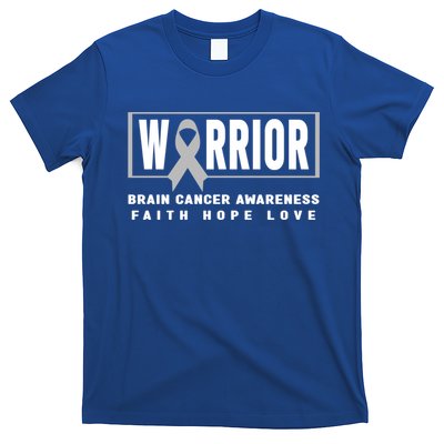 Brain Cancer Awareness Gift Funny Gift Brain Cancer Warrior Cool Gift T-Shirt