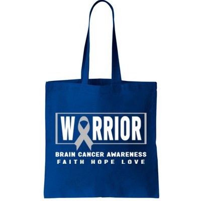 Brain Cancer Awareness Gift Funny Gift Brain Cancer Warrior Cool Gift Tote Bag