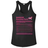 Breast Cancer Awareness Warrior Nutrition Facts Faith Hope Ladies PosiCharge Competitor Racerback Tank