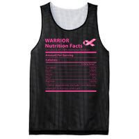 Breast Cancer Awareness Warrior Nutrition Facts Faith Hope Mesh Reversible Basketball Jersey Tank