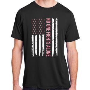 Breast Cancer Awareness Usa American Flag Adult ChromaSoft Performance T-Shirt