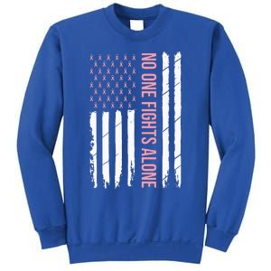 Breast Cancer Awareness Usa American Flag Sweatshirt