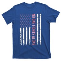 Breast Cancer Awareness Usa American Flag T-Shirt