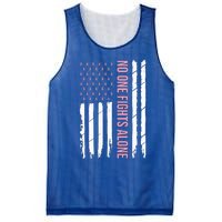 Breast Cancer Awareness Usa American Flag Mesh Reversible Basketball Jersey Tank