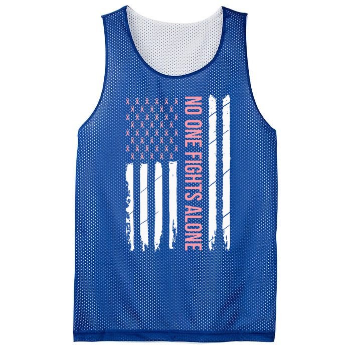 Breast Cancer Awareness Usa American Flag Mesh Reversible Basketball Jersey Tank