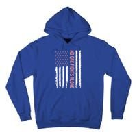 Breast Cancer Awareness Usa American Flag Tall Hoodie