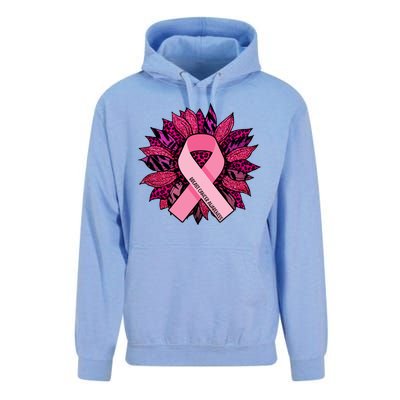 Breast Cancer Awareness Flower Ribbon Unisex Surf Hoodie