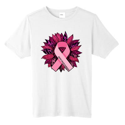 Breast Cancer Awareness Flower Ribbon Tall Fusion ChromaSoft Performance T-Shirt