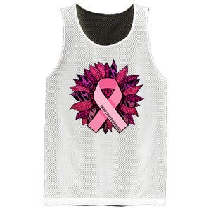 Breast Cancer Awareness Flower Ribbon Mesh Reversible Basketball Jersey Tank