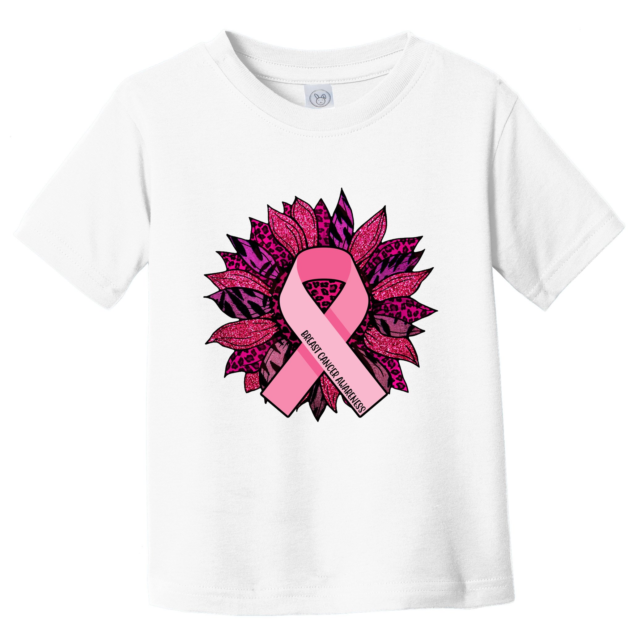 Breast Cancer Awareness Flower Ribbon Toddler T-Shirt