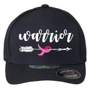 Breast Cancer Awareness Warrior Pink Ribbon Flexfit Unipanel Trucker Cap