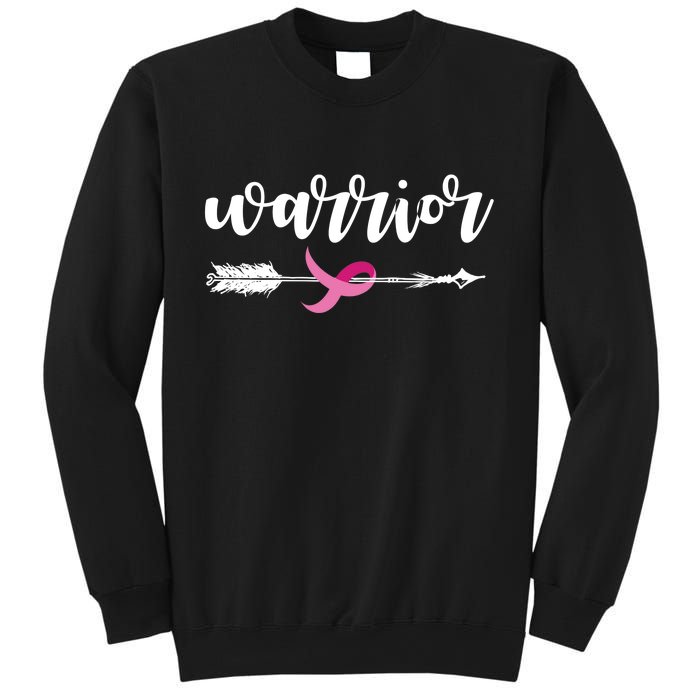 Breast Cancer Awareness Warrior Pink Ribbon Sweatshirt