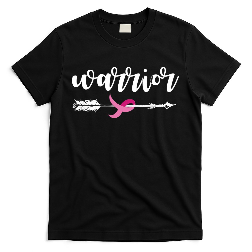 Breast Cancer Awareness Warrior Pink Ribbon T-Shirt