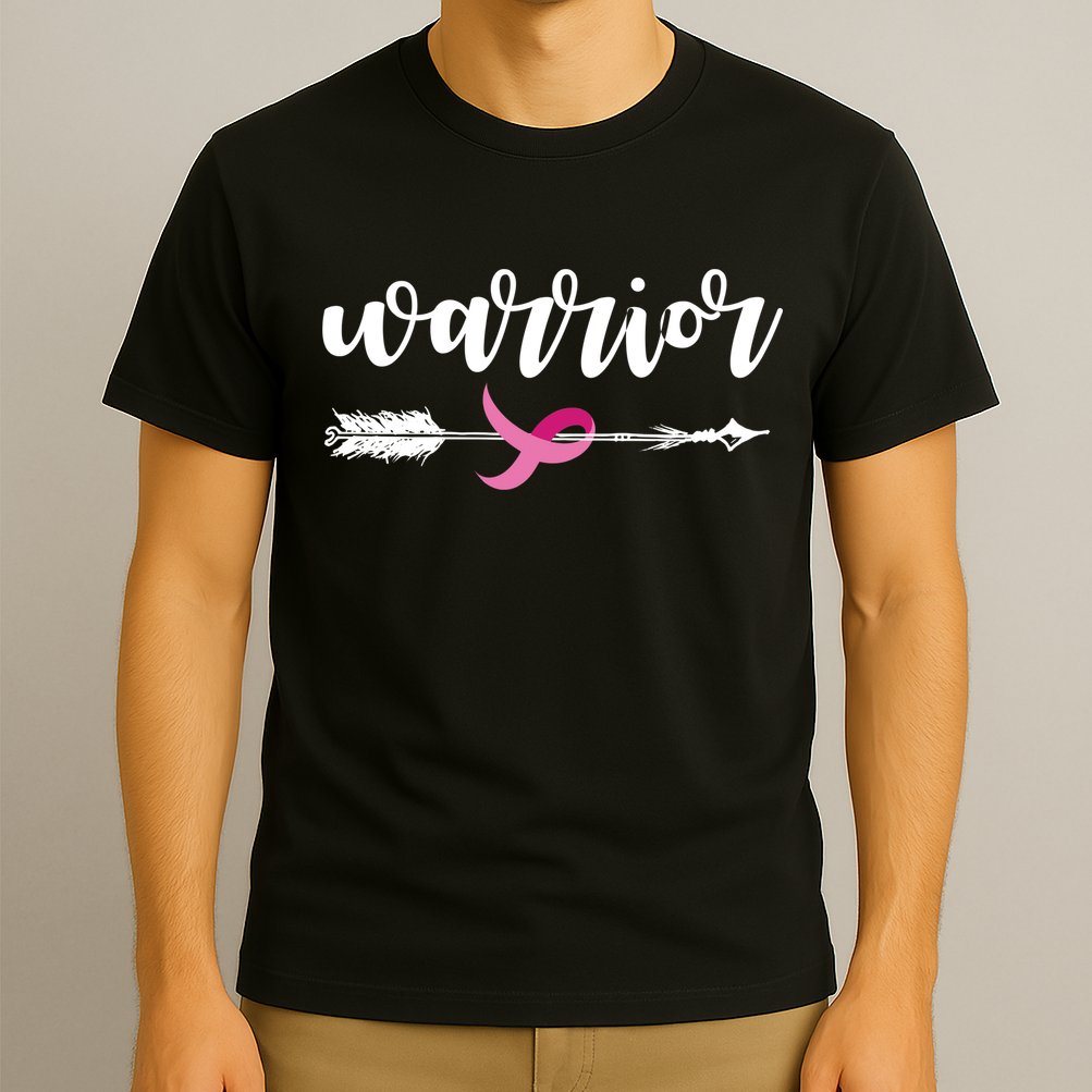 Breast Cancer Awareness Warrior Pink Ribbon T-Shirt