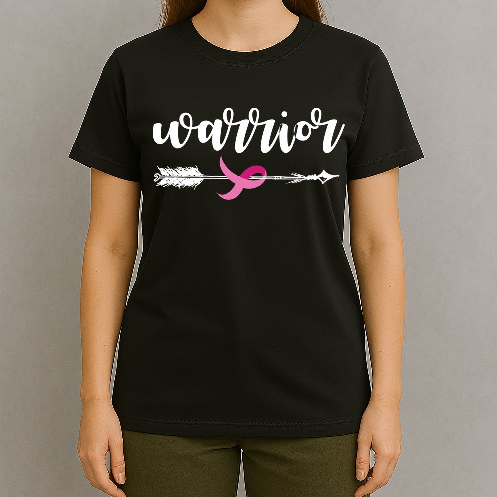 Breast Cancer Awareness Warrior Pink Ribbon T-Shirt