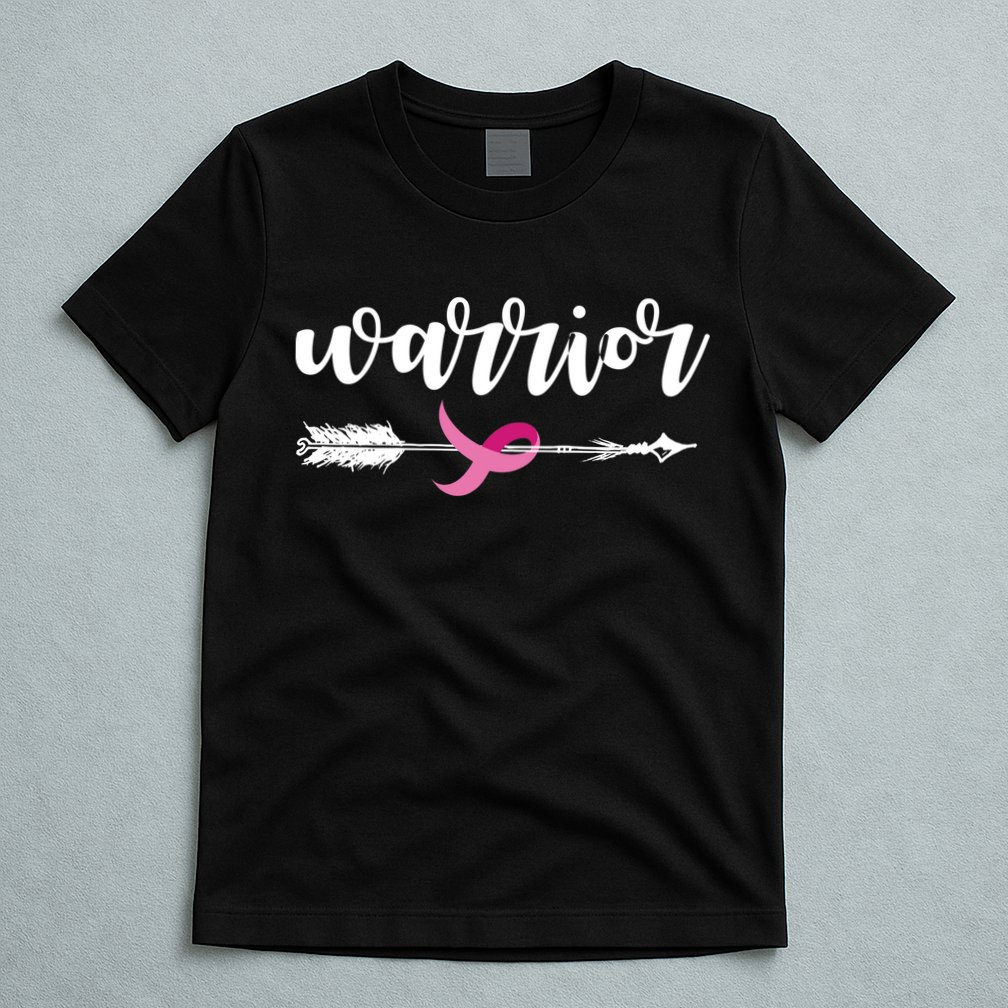 Breast Cancer Awareness Warrior Pink Ribbon T-Shirt