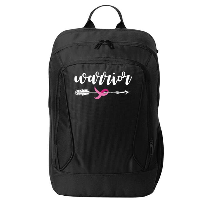 Breast Cancer Awareness Warrior Pink Ribbon City Backpack