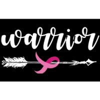 Breast Cancer Awareness Warrior Pink Ribbon Bumper Sticker