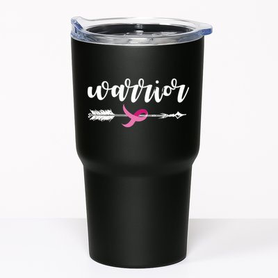 Breast Cancer Awareness Warrior Pink Ribbon Tumbler
