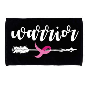 Breast Cancer Awareness Warrior Pink Ribbon Microfiber Hand Towel