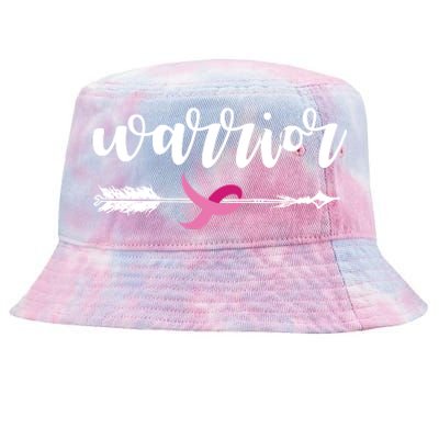 Breast Cancer Awareness Warrior Pink Ribbon Tie-Dyed Bucket Hat