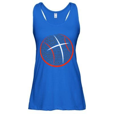 Basketball Christian Athlete Jesus Gift Ladies Essential Flowy Tank