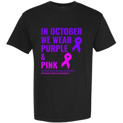 Breast Cancer And Domestic Violence Awareness Garment-Dyed Heavyweight T-Shirt