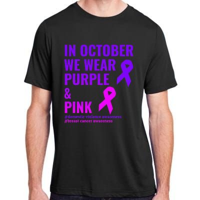 Breast Cancer And Domestic Violence Awareness Adult ChromaSoft Performance T-Shirt