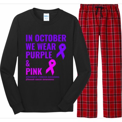 Breast Cancer And Domestic Violence Awareness Long Sleeve Pajama Set