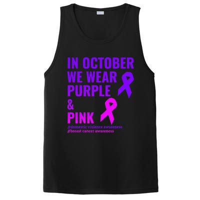 Breast Cancer And Domestic Violence Awareness PosiCharge Competitor Tank