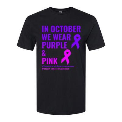 Breast Cancer And Domestic Violence Awareness Softstyle CVC T-Shirt