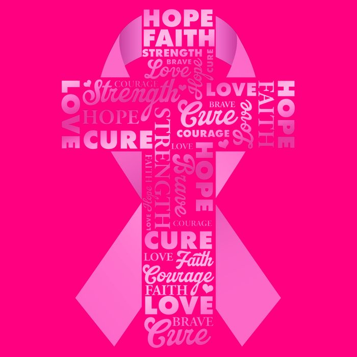 Breast Cancer Awareness Word Text Art Ribbon Cross Kids T-Shirt
