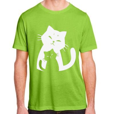 Black Cat And White Cat Adult ChromaSoft Performance T-Shirt