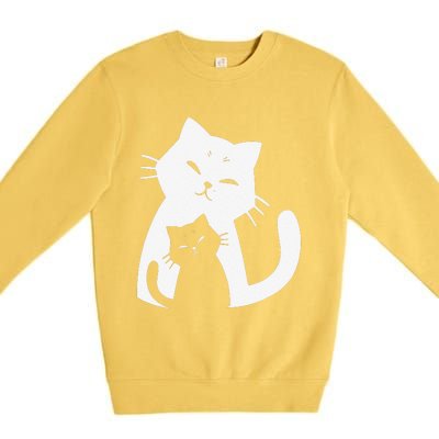 Black Cat And White Cat Premium Crewneck Sweatshirt