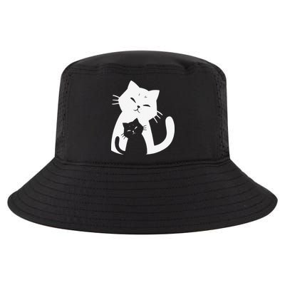Black Cat And White Cat Cool Comfort Performance Bucket Hat