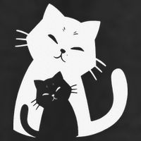 Black Cat And White Cat Adult Drive Performance Visor