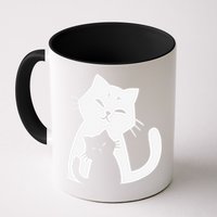 Black Cat And White Cat Mug