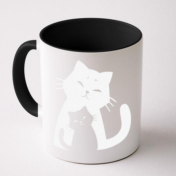 Black Cat And White Cat Mug